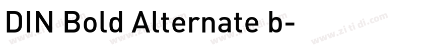 DIN Bold Alternate b字体转换